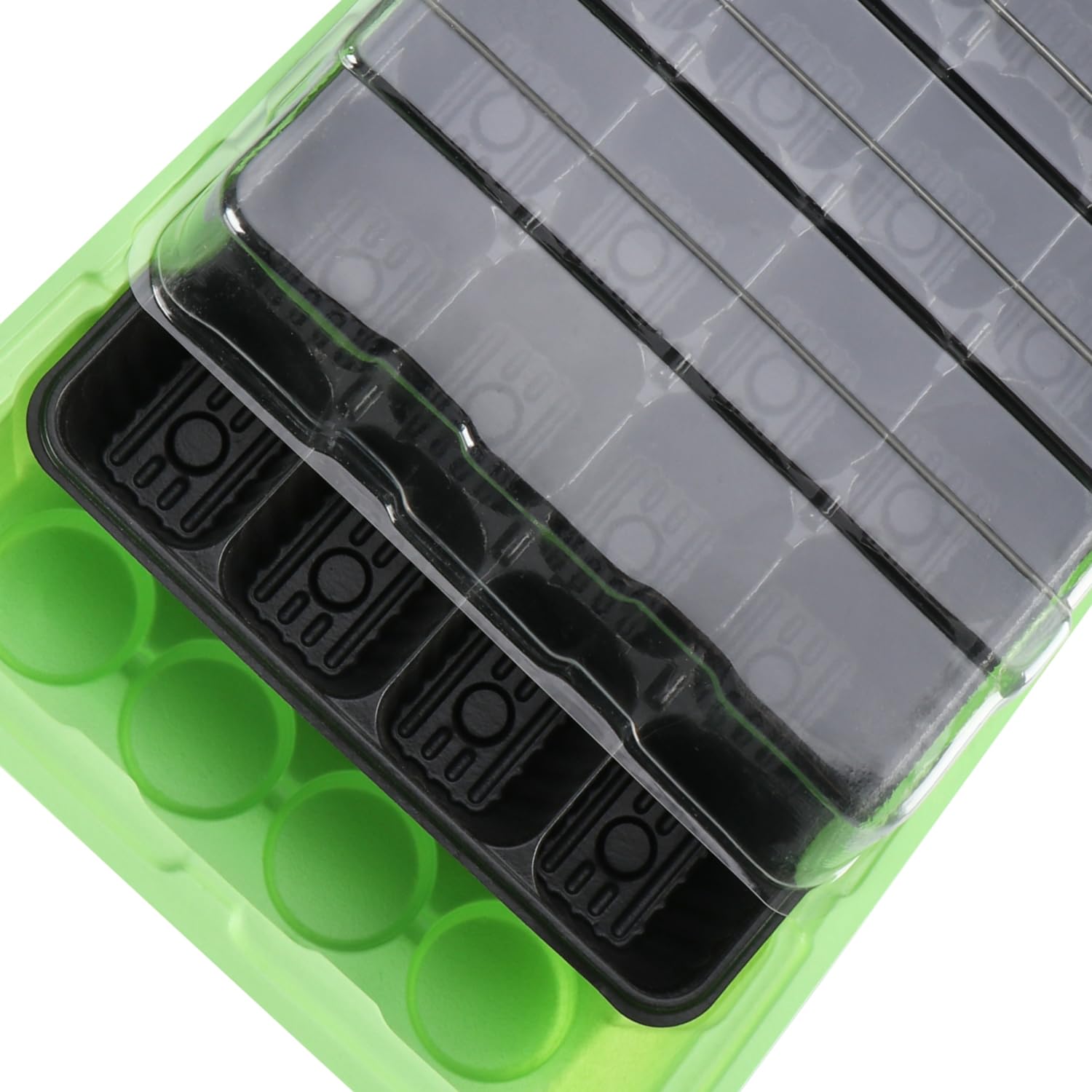 COM-FOUR® 4x Mini szklarnia wewnetrzna z pokrywka, zestaw do uprawy z 96 | sadzarka do warzyw - ziól i kwiatów - skrzynka do kielkowania na parapet i balkon