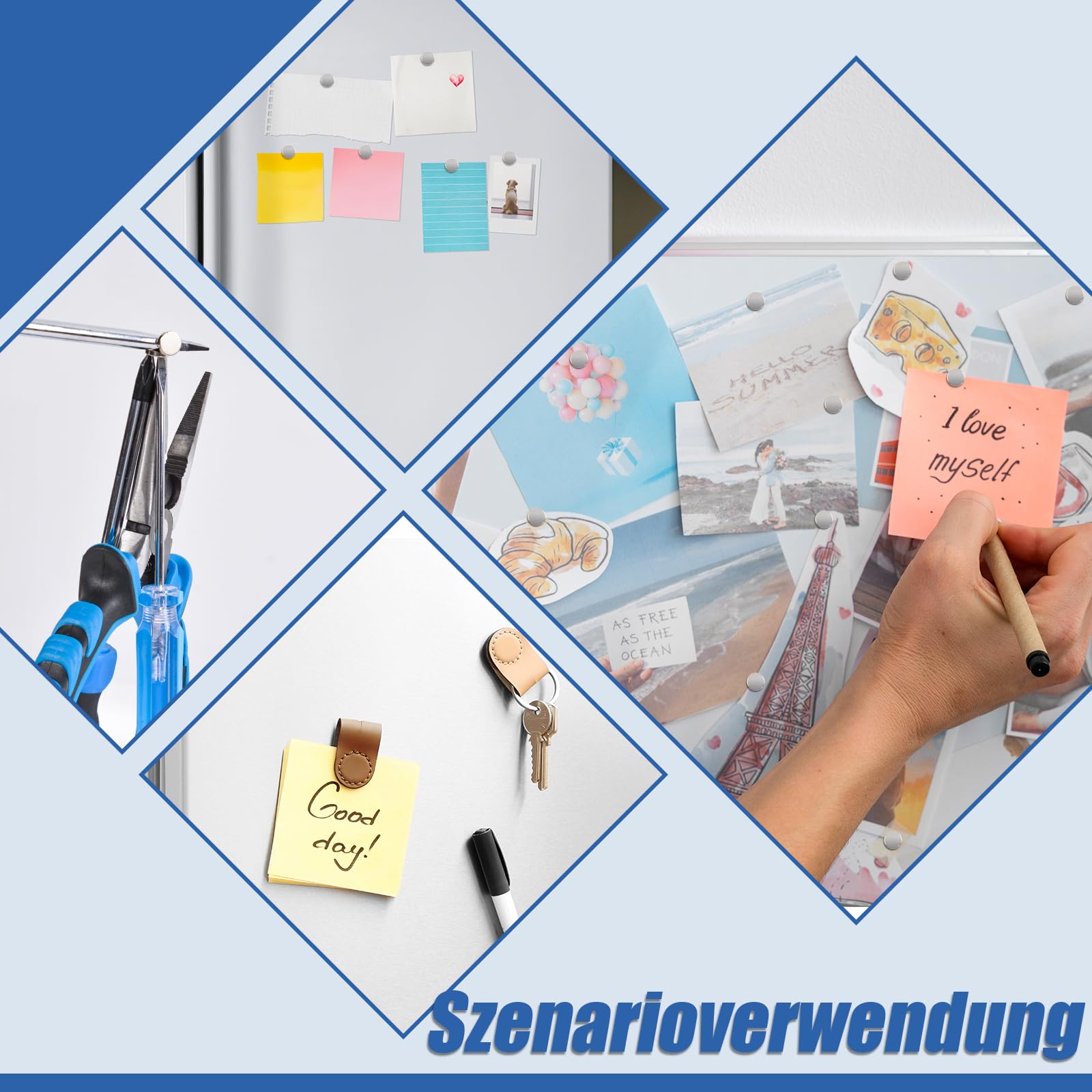 100 stuks | 6 x 2 mm ronde magneten, extreem krachtig, kleine koelkastmagneten, neodymium krachtig, mini-magneten, voor koelkast, foto's, knutselen, kaart, whiteboard, kalender