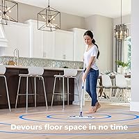 Vista 3 de Professional Dredge Microfiber Flat Mop System for Hardwood Tile Laminate & Vinyl Floors with 3 Washable Wet Dry Dust Cleaning Pads - Good for