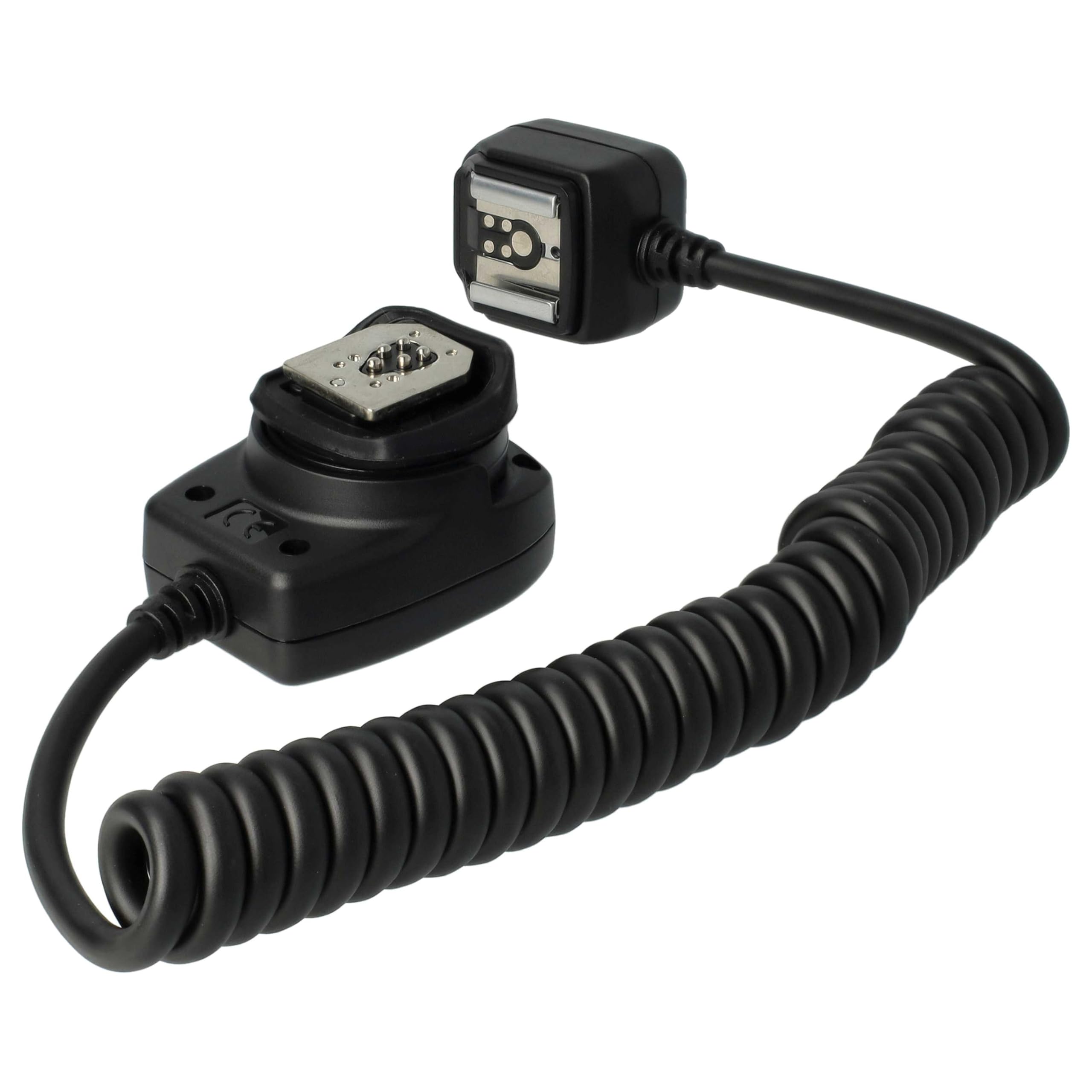 vhbw TTL Blitzkabel Ersatz für Canon OC-E3 für Kamera, Blitzgerät - Synchronkabel, 30cm, Ausziehbar auf 60cm