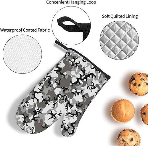 Miniatura 4 de Dessert Thick Oven Mitts and Pot Holders Sets3 PSPie Slices Walnuts DayOven Glove Heat Resistant 500 with Anti-Scald Material for