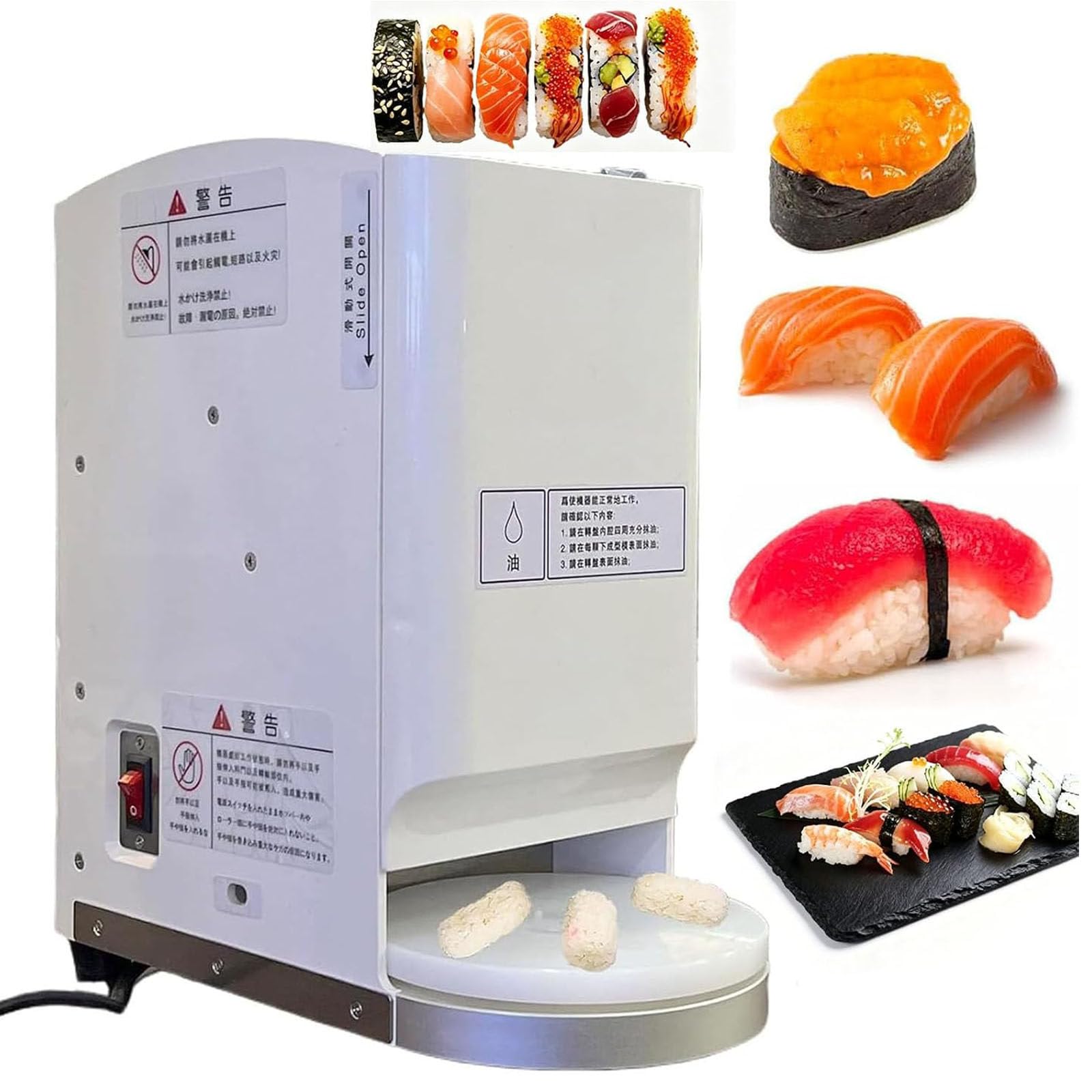 Macchina Automatica per Sushi Con Stampi Da 16/18/20/22/24g per Nigiri 20g
