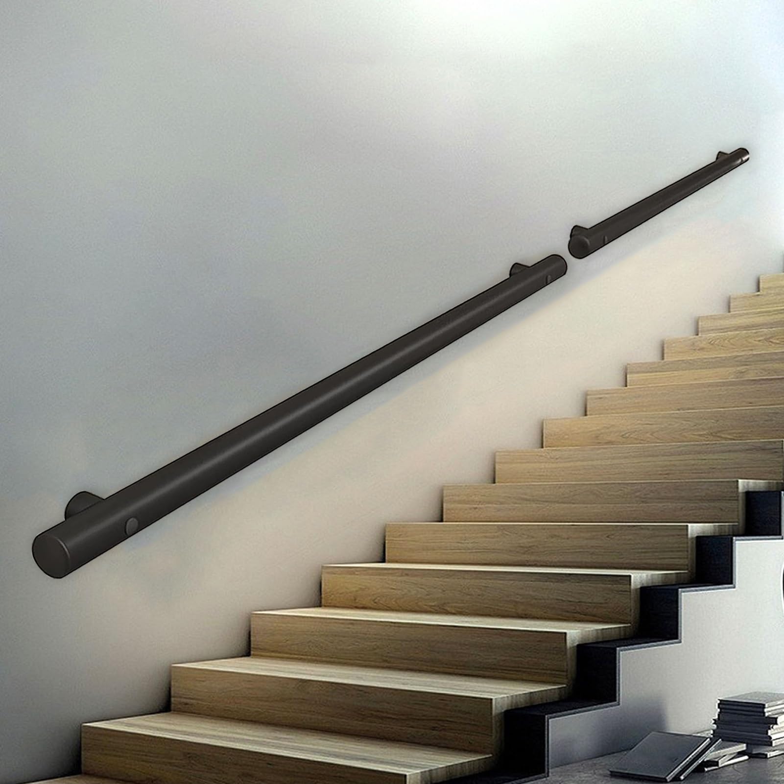 LWJSOCP Stair handrail Stair handrails, handrails for indoor and outdoor stairs, non-slip stair handrail for home garden corridor, attic flooring, kindergarten guardrail (Size : 120cm)