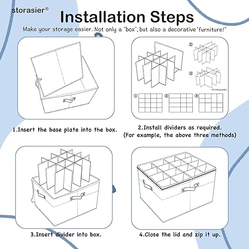Miniatura 2 de storasier Organizador de almacenamiento de zapatos para armario, caja de almacenamiento de zapatos apilable para entrada, armario de almacenamiento