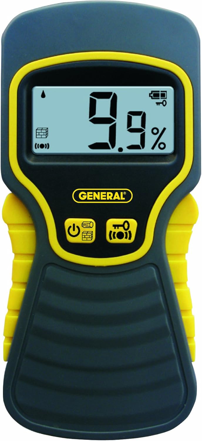 General Tools MMD5NP Moisture Meter, Pinless, Digital LCD
