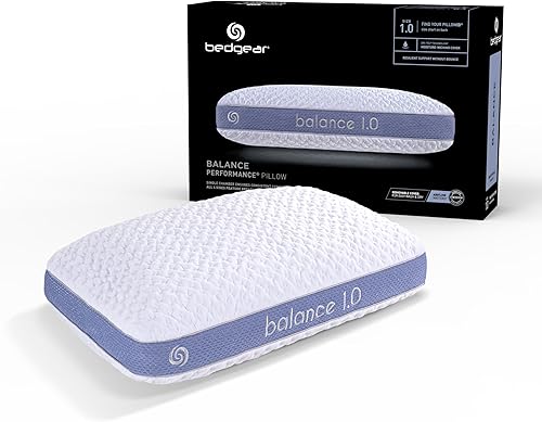 Miniatura 1 de Bedgear Almohada Balance Performance  Tamaño 1.0  Almohada de cama que absorbe la humedad para todas las posiciones de sueño  Almohada de sueño de