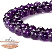 Vista 43 de Cuentas Beadnova redondas de ónix negro de 4 mm, sueltas, para hacer joyas (90-92 piezas)