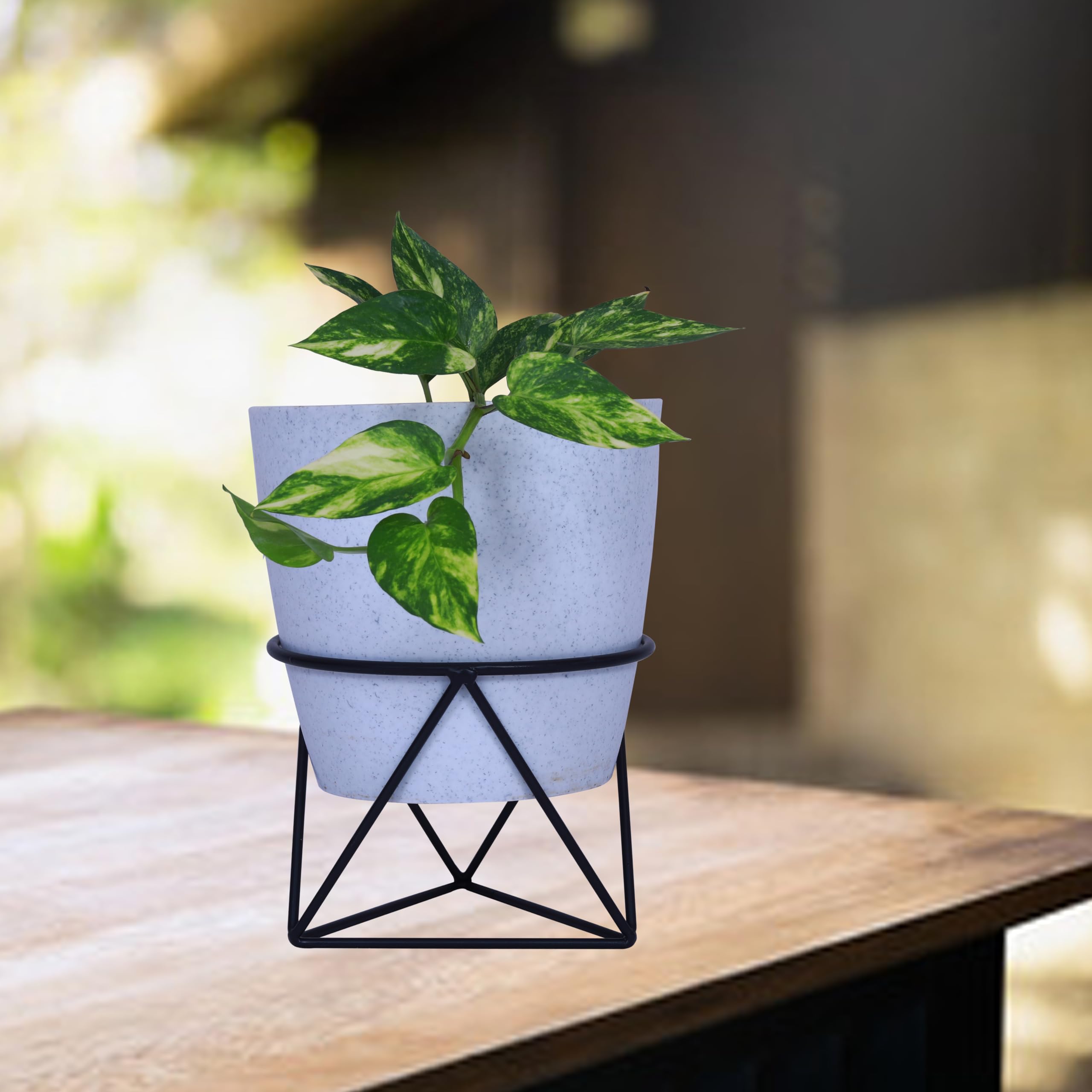 D&V ENGINEERING - Creative in innovation Metal Plant Pot Stand (Black) (B08241KM37) Amazon Price History, Amazon Price Tracker