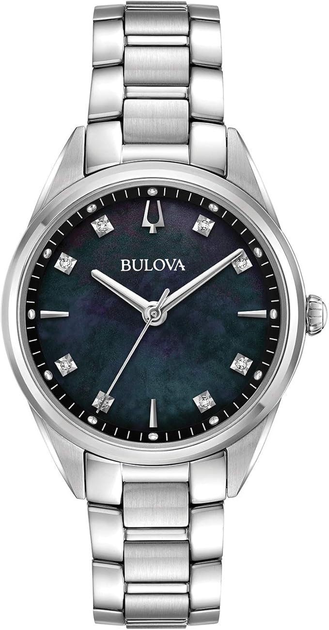 Bulova Women's Sutton - 96P198 Steel One Size : Amazon.co.uk: Watches