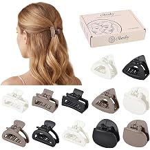 obeoby 12Pcs 1.6-In Small Hair Claw Clips for Women Girl Thin Short Half-up