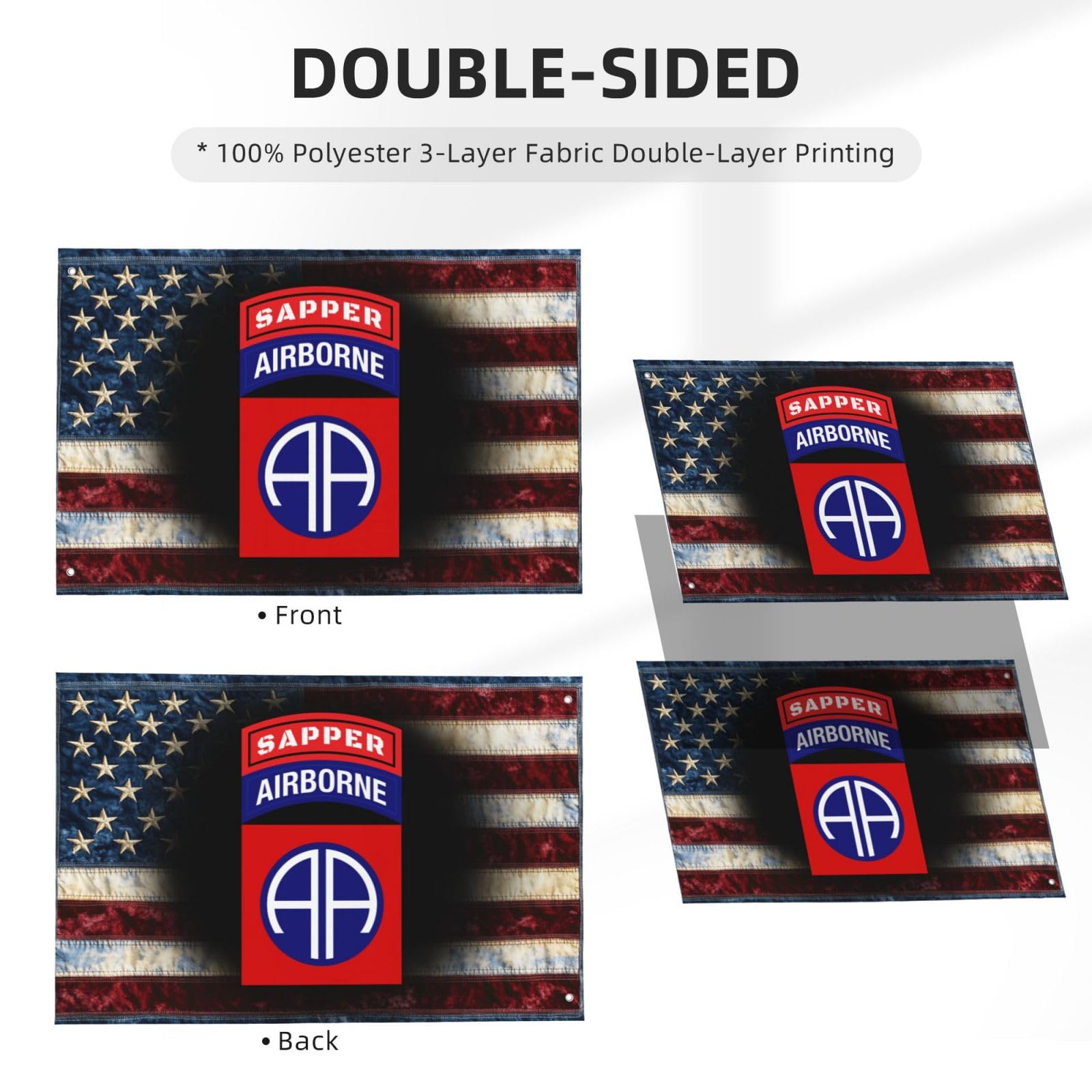 Amazon.com : PRCWUP 82nd Airborne Division Patch with Sapper Tab