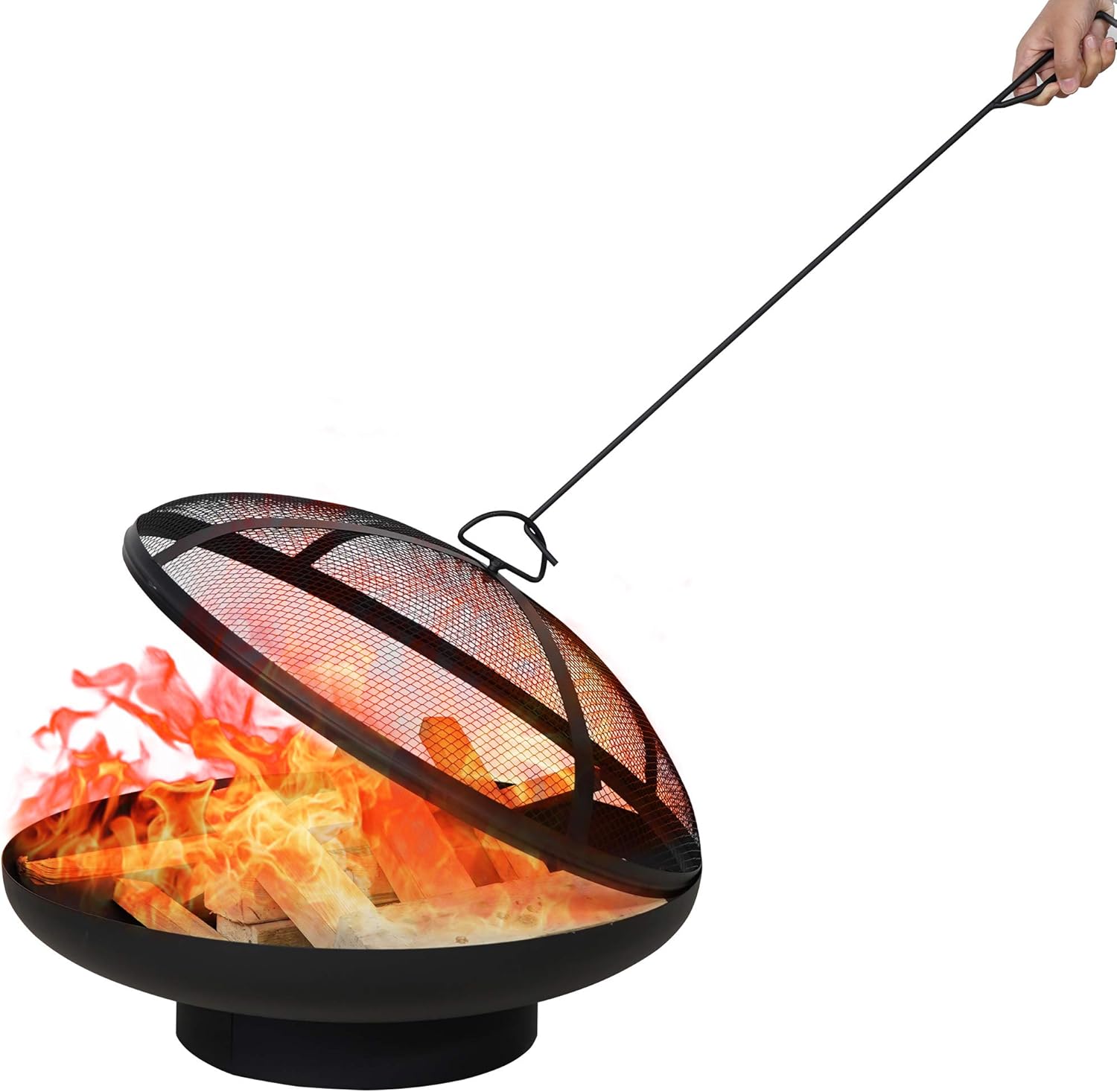 Summerville Fire Pit for Outside 24" Cooking Grate Outdoor