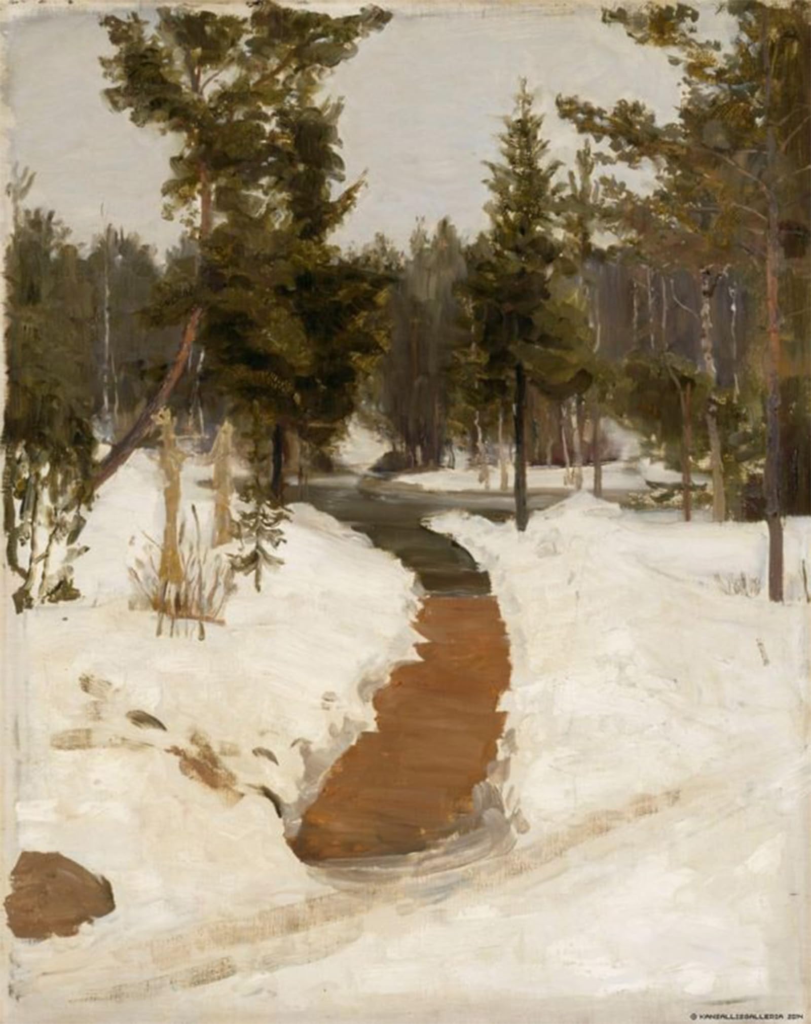 ARTXLXXBN Famous Art Print Poster Vintage Wall Art Winter Landscape Il'ya Repin Canvas Art Poster for Home Decor 60x90cm