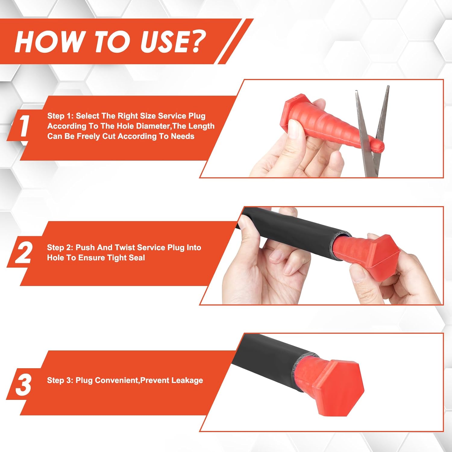 17Pcs Hydraulic Oil Service Plugs, Universal Anti-Drip Rubber Plugs kit, 3 Sizes Hydraulic Hose Plugs Suitable for Plugging Diesel Mechanical, Heavy Equipment Oil Port or Oil Pipe Leakage thumbnail