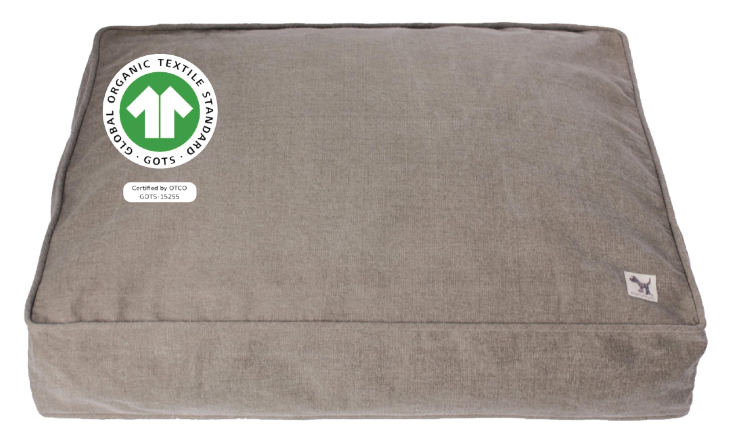 Molly Mutt Jupiter Dog Bed Duvet Cover, GOTS-Certified 100% Cotton Canvas Cover for Dog, Puppy, or Cat Bed, Durable, Washable, and Free of Harmful Chemicals, Huge, 36"x45"x5", Brown — image 1