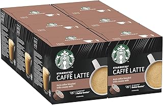 STARBUCKS Caffè Latte by NESCAFÉ Dolce Gusto, 72 Caffe Latte Pods (6 packs), Creamy Milk Coffee, 100% Arabica Beans