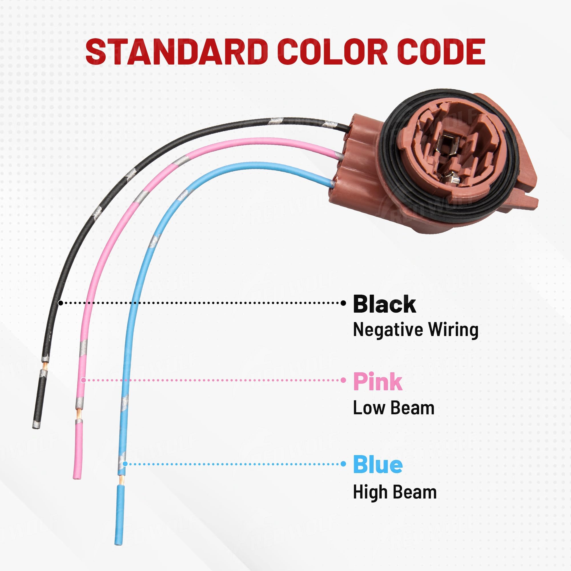 Light Bulb Plug Adapter 3156 3157 Pre-Wired Harness Pigtail Socket ...