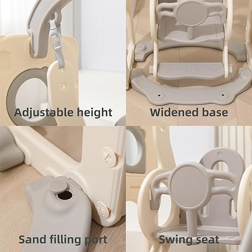 Miniatura 4 de Conjunto de tobogán para niños pequeños al aire libre, juego de juegos en interiores para niños de 1 a 3 años, para el hogar, patio trasero,