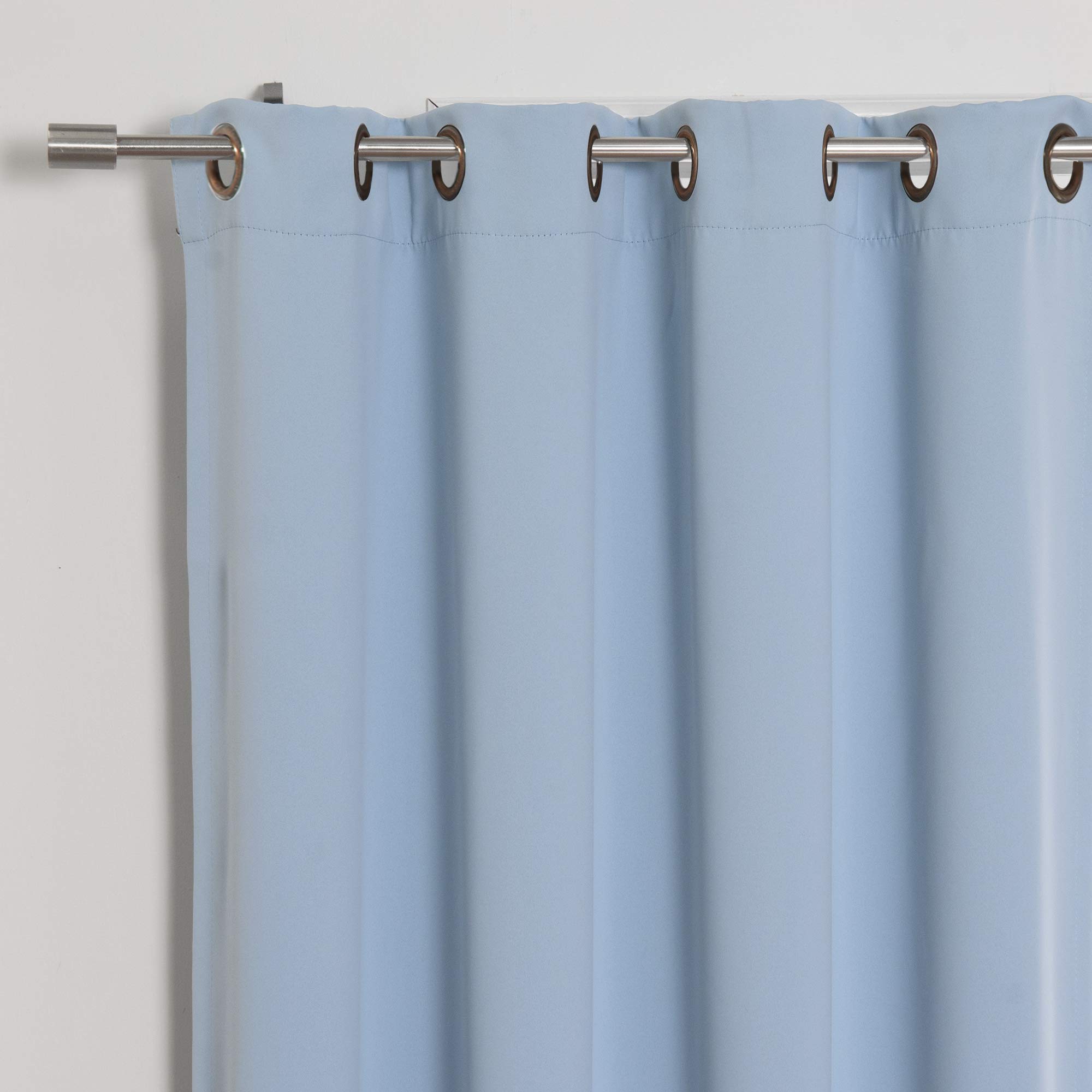 Best Home Fashion Blackout Curtains – Thermal Insulated, Flame Retardant, Grey