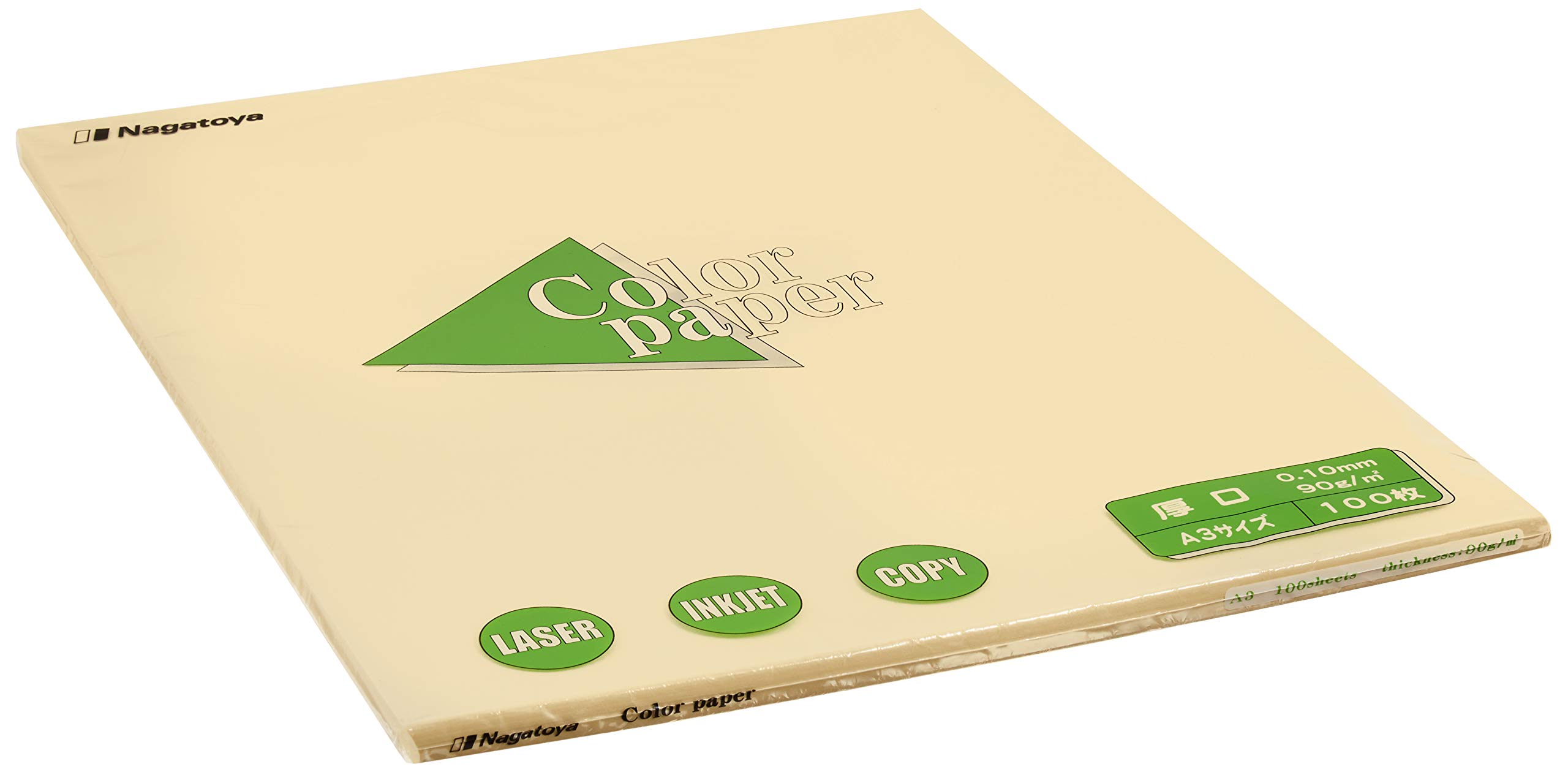 Amazon | 長門屋商店 カラーペーパー ナ-1302 A3厚口 100枚 レモン