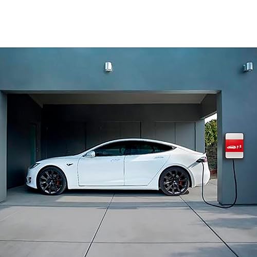 Miniatura 8 de Pochar Caja de estación de carga Tesla 28 x 20 x 10 pulgadas caja de cables para interiores y exteriores caja de carga de cables IP66 impermeable a