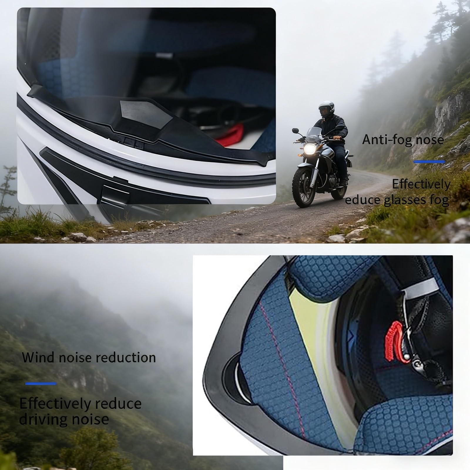 Modułowy Kask Motocyklowy – Integralny Z Klapą I Podwójną Soczewką, Z Certyfikatem DOT/ECE, Z Ochronną Czapką Antypyłową, Dorośli Unisex – Pasuje Do Motocykli Off-road