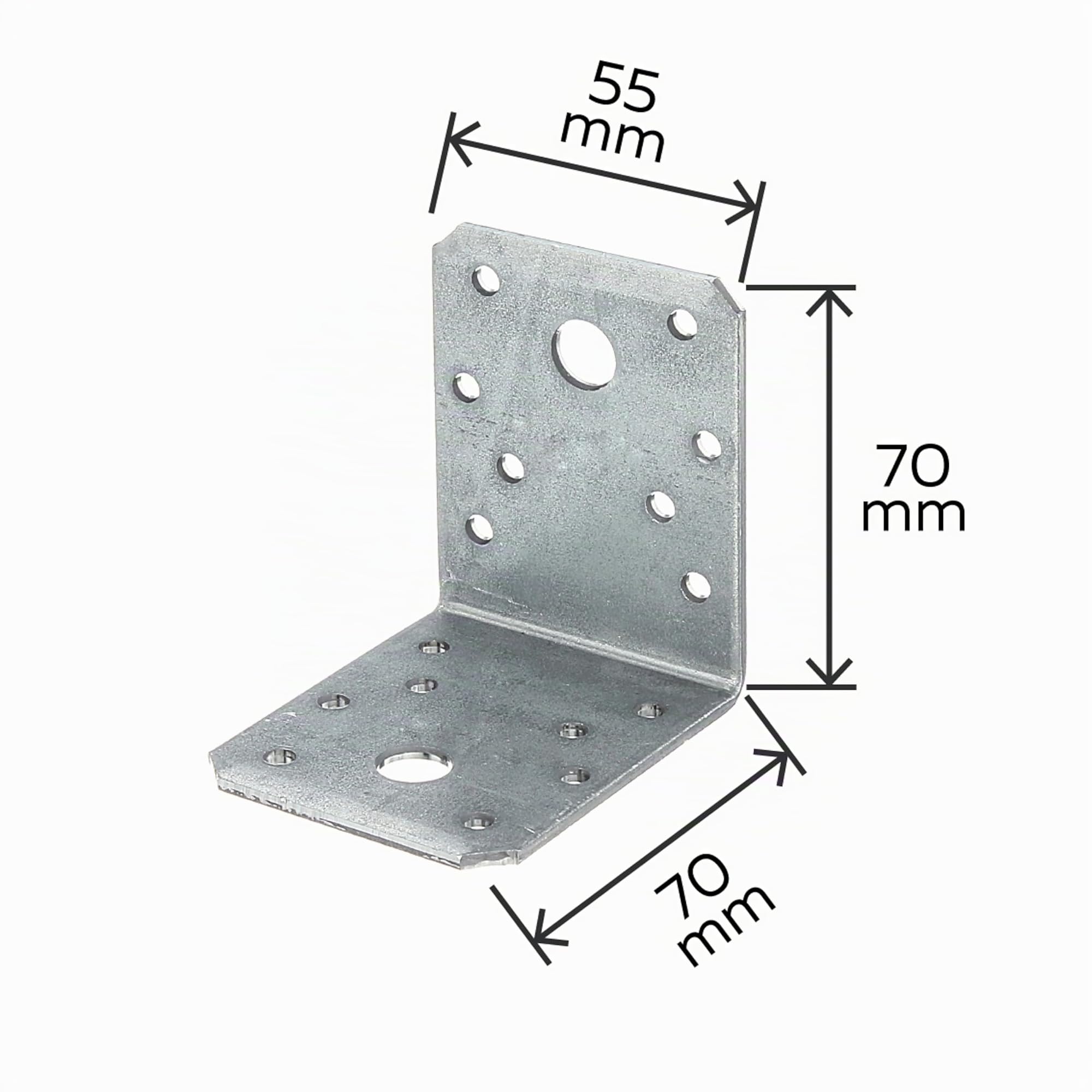 GAH-Alberts 339630 Squadretta di giunzione, Acciaio, 70 x 70 x 55 mm / 50 Stk