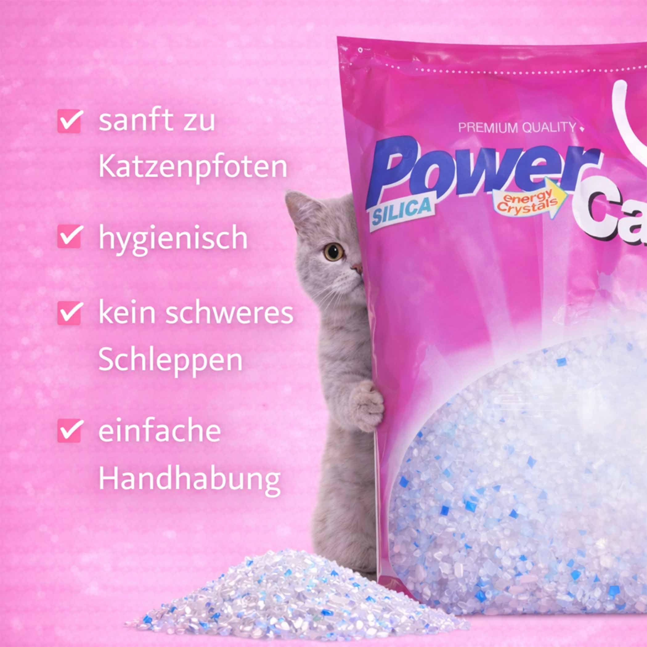 x 8 | 8 x 8 l = 64 L Power CAT Magic SILIKAT KATZENSTREU-PowerCat STREU-Forever CLEAN-