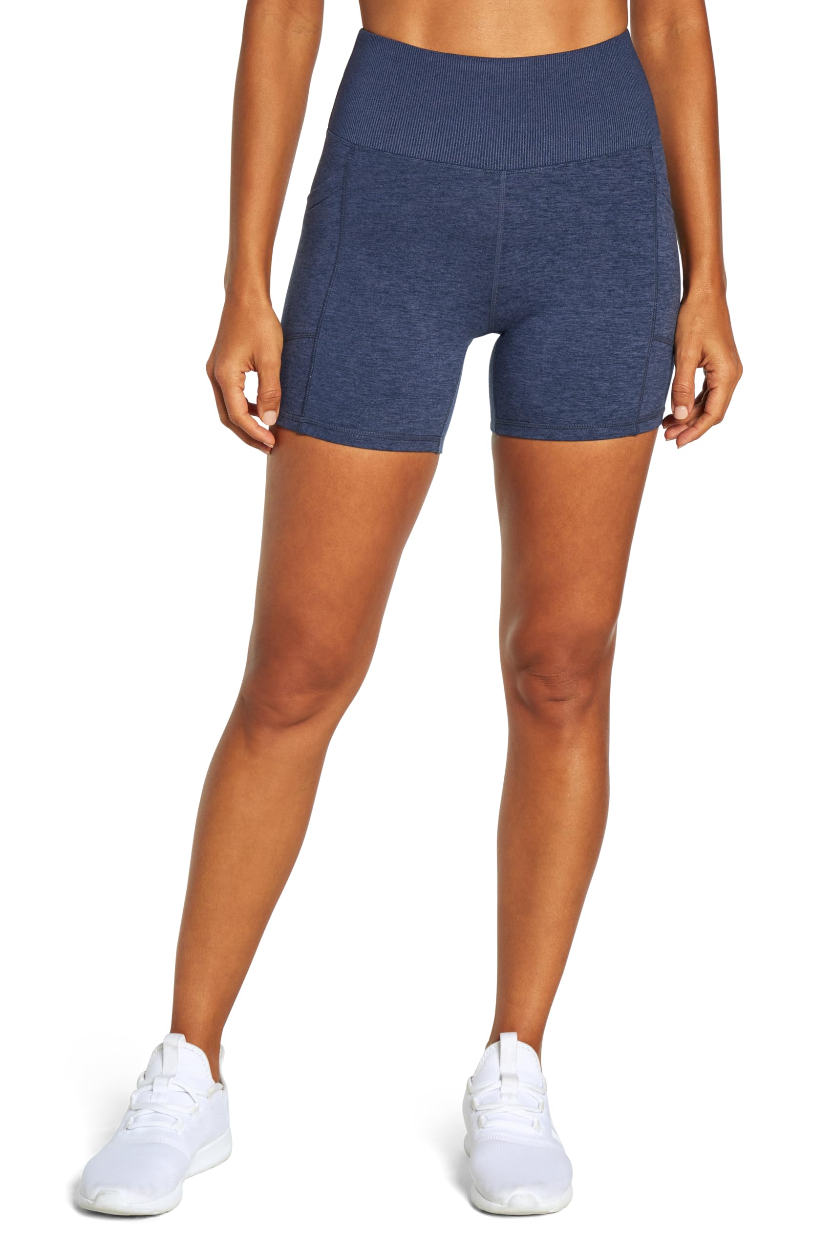 Zobha Women's Standard Bailey High Rise Pocket Bike Short, H. Naval Academy