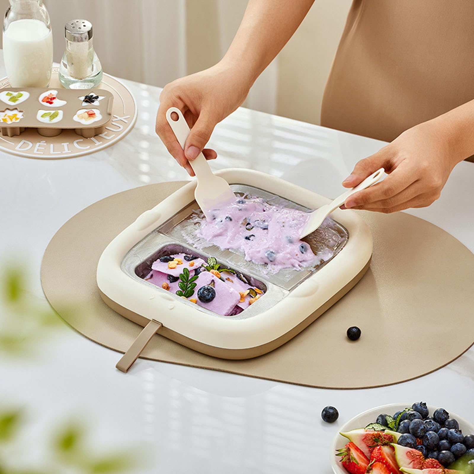 Yogurtera de Calidad con Acero Inoxidable Resistente para postres rápidos y saludables en la Cocina Yogurtera eléctrica