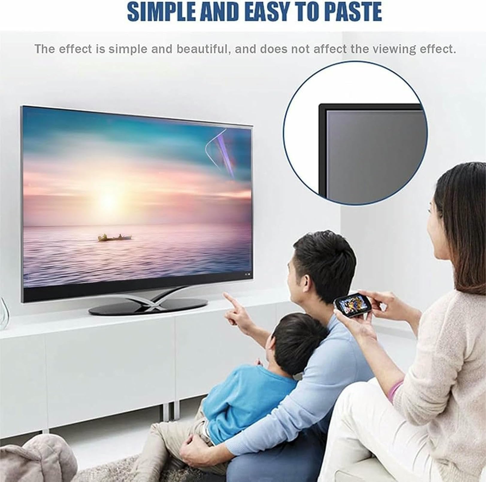 Pellicola protettiva opaca antiriflesso per schermo da 40 a 50 pollici, filtro anti luce blu, pellicola protettiva antigraffio per monitor LCD e LED