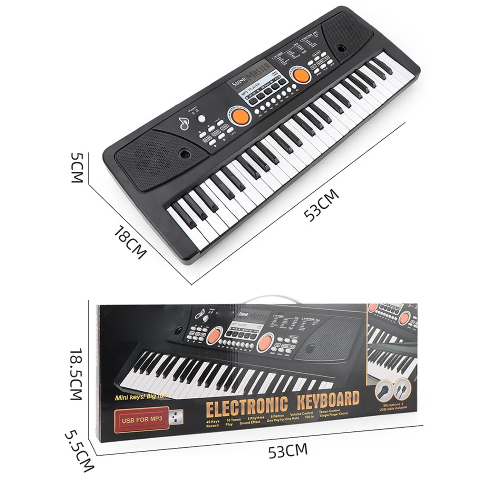 Tastiera Digitale Per Principianti Tastiera Elettronica Per Principianti Pianoforte A 49 Tasti Multifunzione Musica Artifact Piano Elettrico