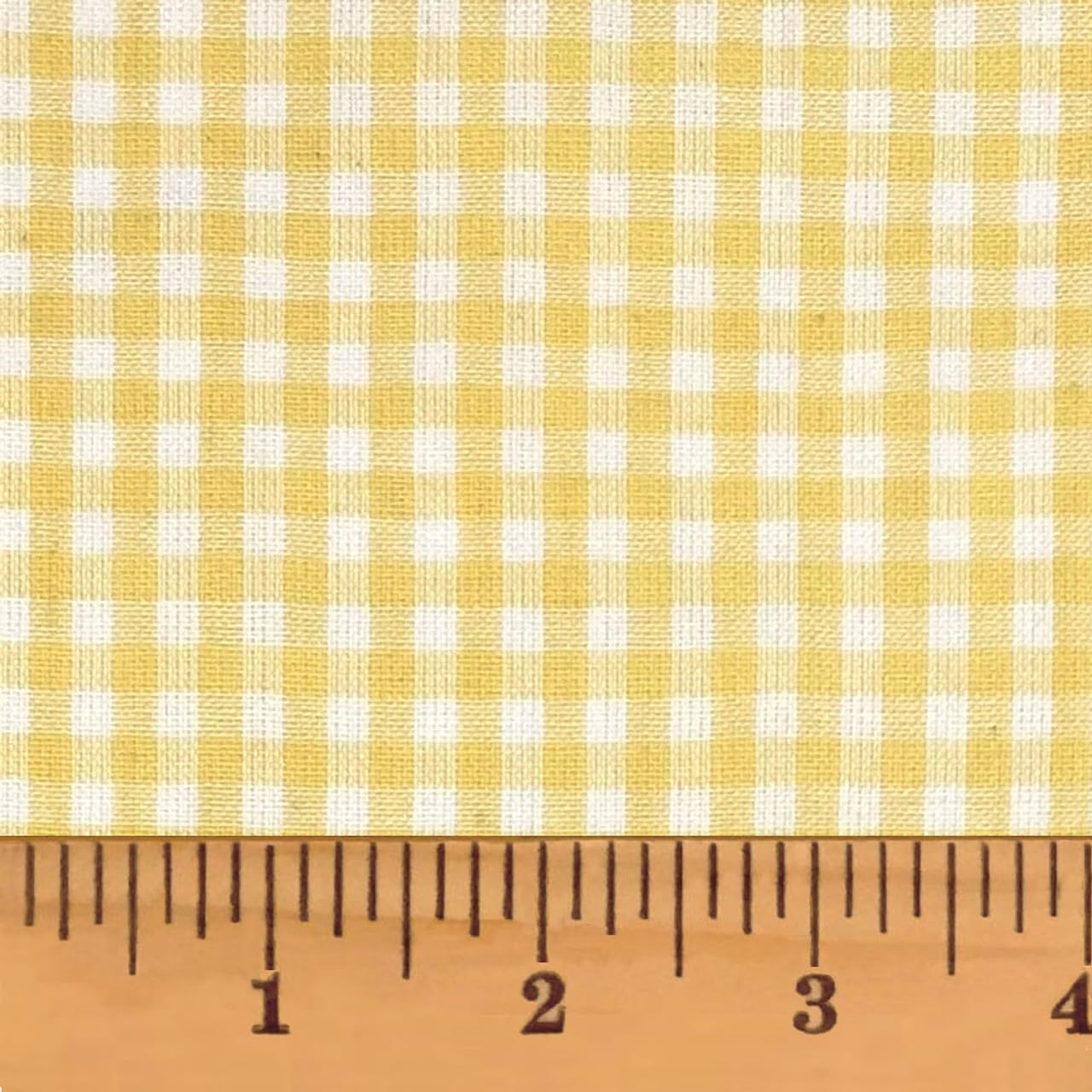 Flora Yellow 3 Plaid 100% Cotton Homespun Fabric by JCS - Sold by The Yard