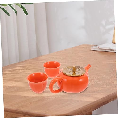 Miniatura 8 de Juego de té de porcelana de 3 piezas, tetera y tazas de cerámica Teaware Set Kung Fu Teapot Material