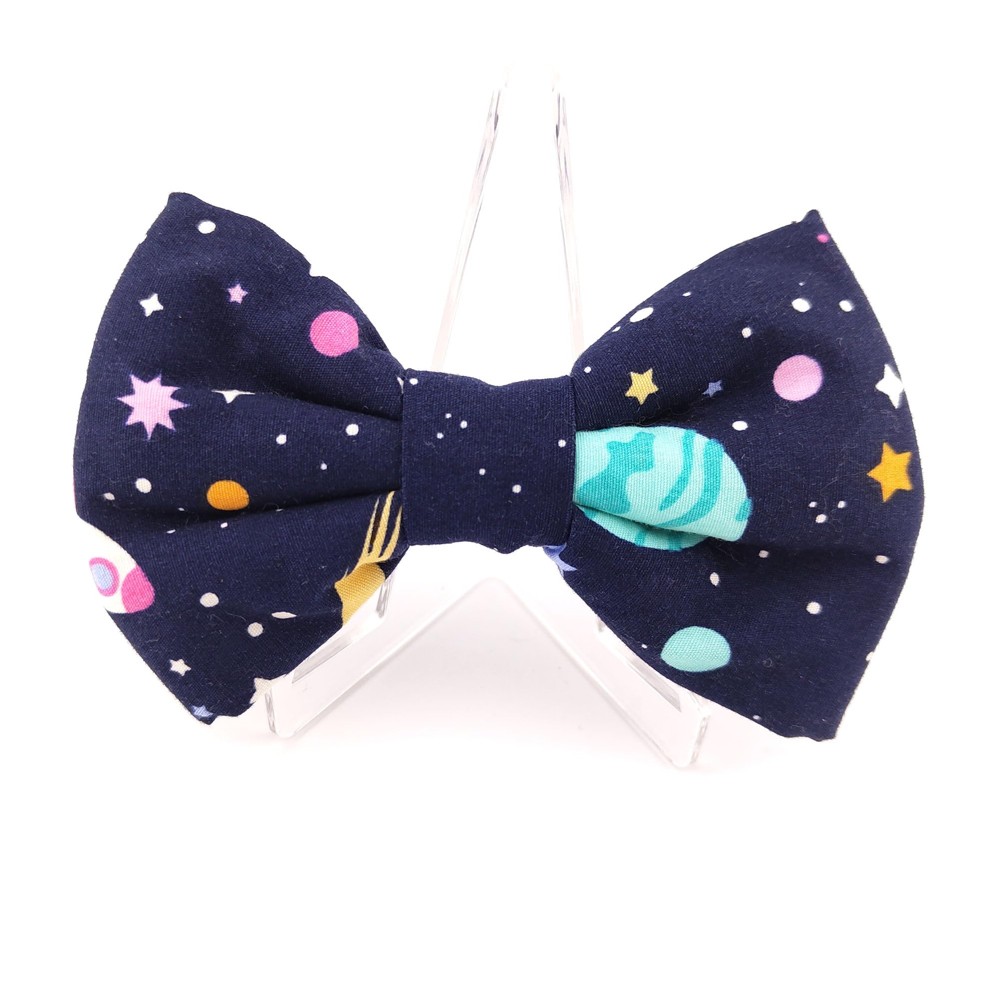 Space-themed doggy bow tie - Loop-da-Loop Handmade