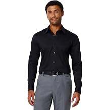 Amazon Essentials Men's Slim Fit Long Sleeve Wrinkle Resistant Stretch Dress Shirt