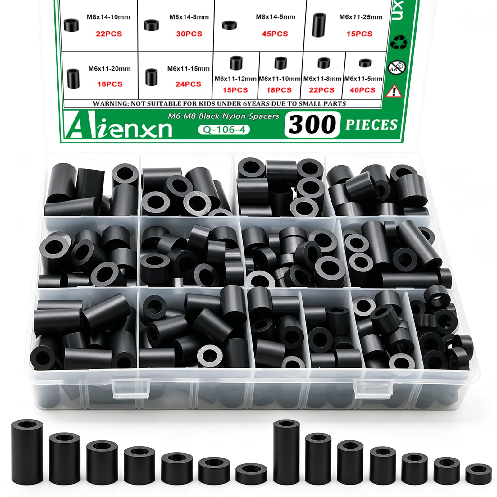 Motherboard Standoffs Kit - 410PCS Nylon Screws & Nuts -13