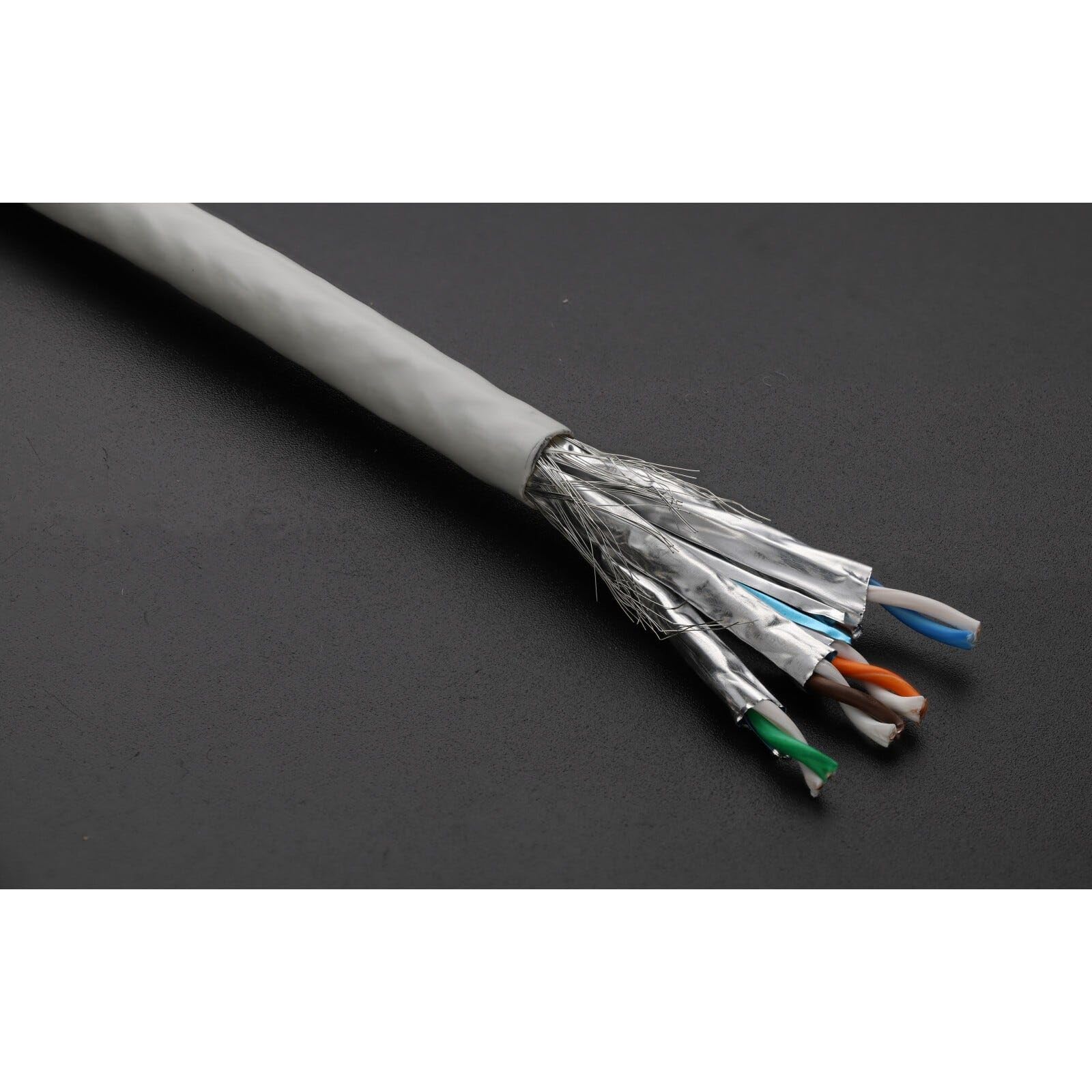 kenable CAT7 UTP RAME Ethernet S/FTP - Avvolgicavo di rete, 100 m, colore: Grigio [100 metri]