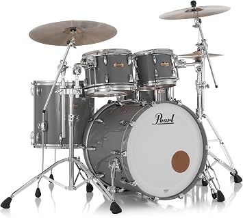 Pearl Masters Maple Pure 4-PC Shell Pack Putty Grey Premium Lacquer with R2 Air 7/8" Horizontal Tom Mount Cymbals and Hardware Not Included