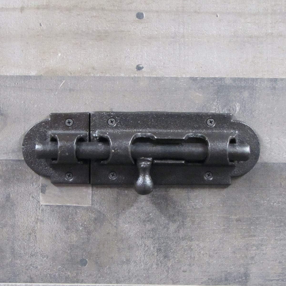 Treasure Gurus Large Rustic Metal Barrel Bolt Sliding Barn Door Lock Security Deadbolt Latch Gate Hardware