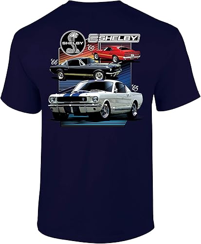 Ford Mustang Shelby - Camiseta de varios modelos Shelby clásico antiguo para entusiastas del garaje carreras Hotrod Performance