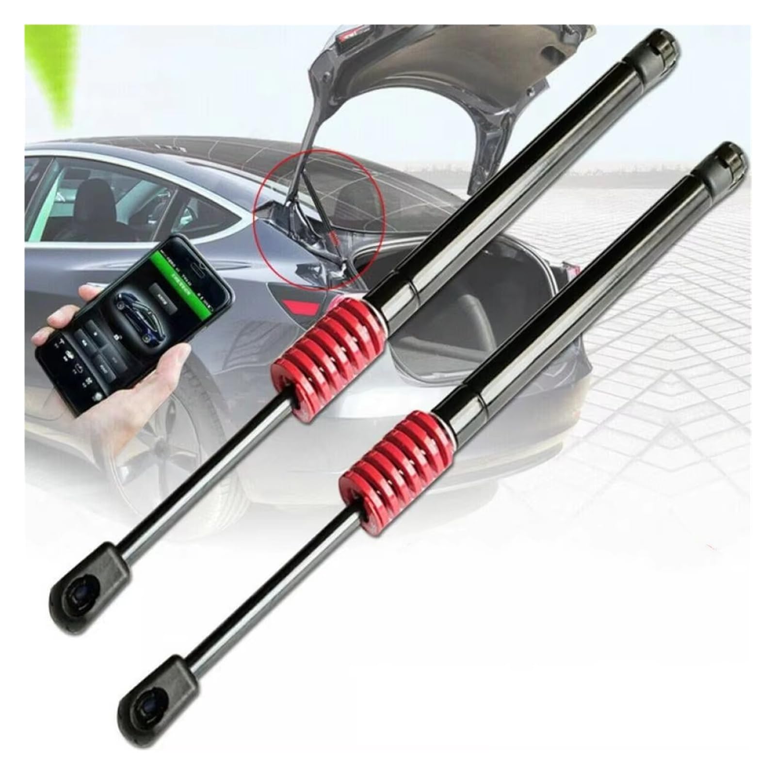 Para Alfa Para Romeo Para 2008-2018 3 Puertas Hatchback Portón Trasero Maletero Elevador Soportes Varilla Auto Puntales Con Resortes Amortiguadores Gas Maletero