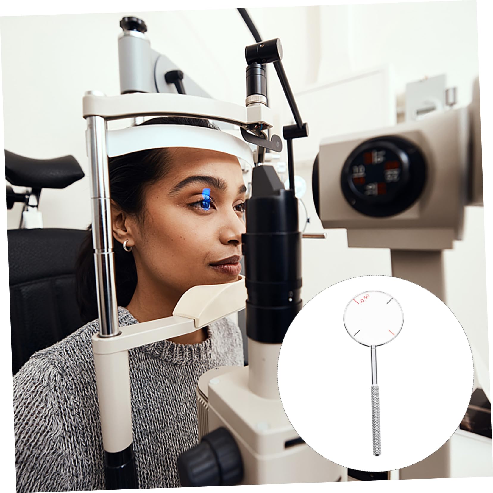 MUCKLILY Optical Instruments Handheld Cross Cylinder Lens Tool Optics Tool Lens Optometry Supplies Easy to Carry