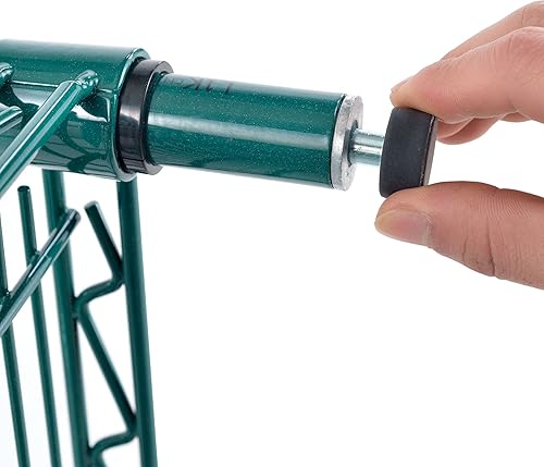 Miniatura 10 de Unidad de inicio de estantería de alambre económico, 4 niveles, epoxi verde, 24"W, x 36"L, x 74"H