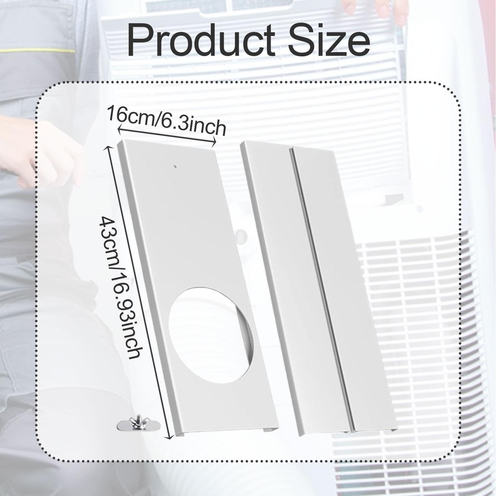 Sharplace Kit de Joint de Fenêtre pour Climatiseur Portable, Kit de Fenêtre Climatiseur Mobile, Kit de Glissière de Fenêtre Réglable, Pratique, Robuste, Réglable, Léger pour Conduits