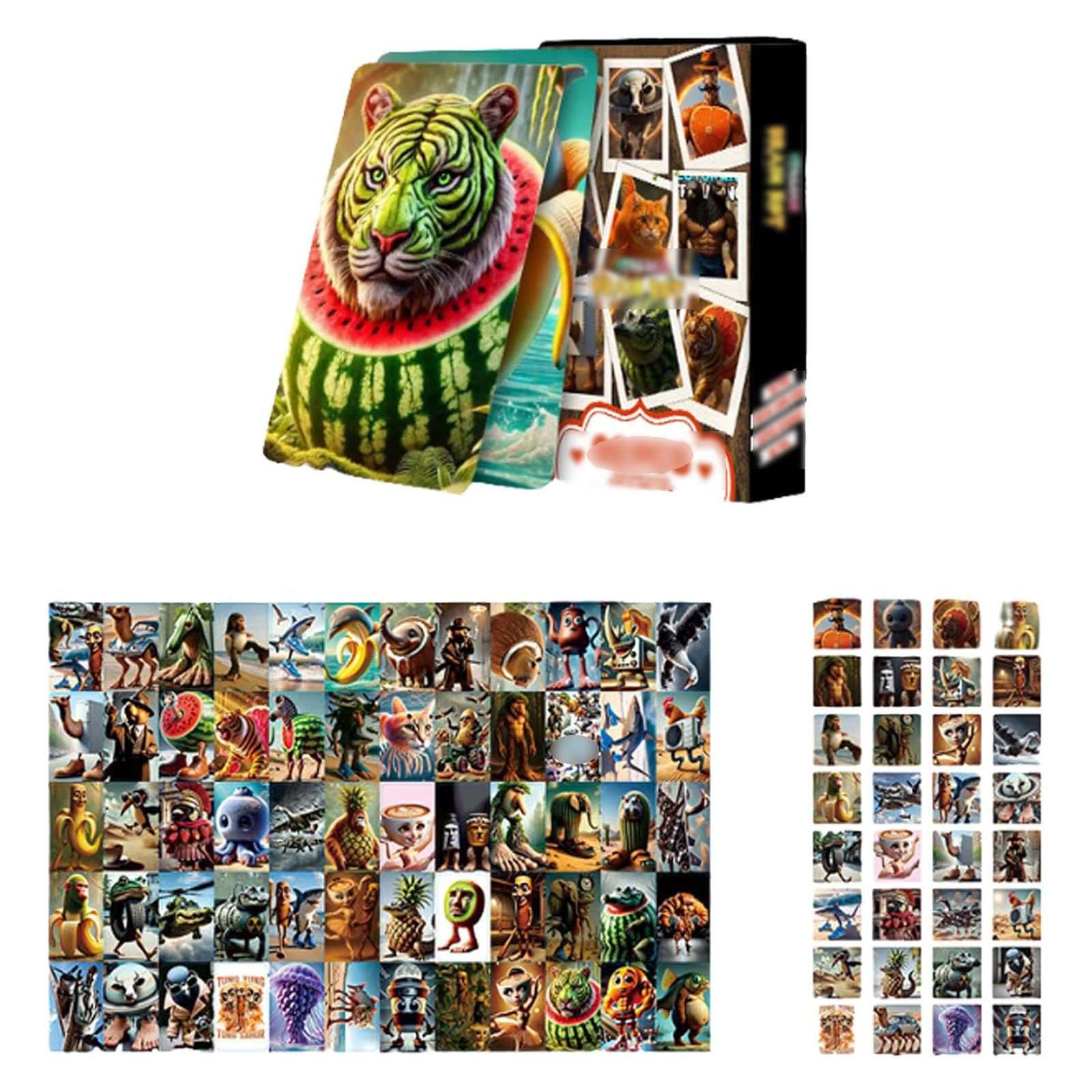 92 PCS Brainrot Cards, Italian Brainrot Cards for Meme Lovers, Creative Card Game for Teens and Adults, Fun Party Game for Social Gatherings and Game Nights