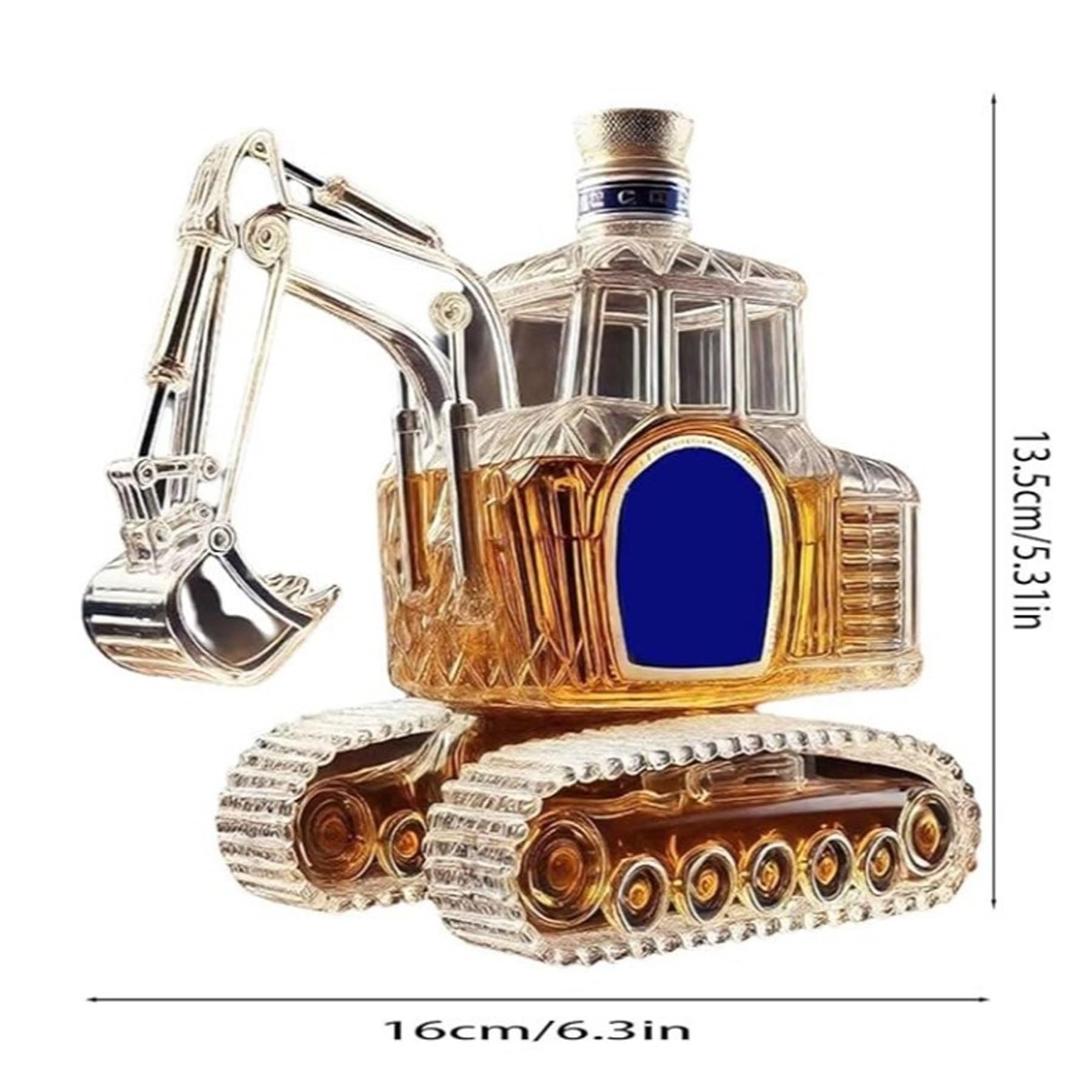 Amazon.co.jp: ショベルカー型ウイスキーワインボトル、300ml