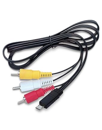 VMC-15MR2 Replacement AV Cable - Compatible with Sony Handycam FDR-AX/HDR-CX/HDR-PJ Series Camcorders, 3.9ft Audio Video Cord