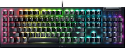 Razer BlackWidow V4 X – Teclado mecánico gaming con Chroma RGB (Switches mecánicos amarillos, 6 teclas macro dedicadas, Teclas de ABS de doble inyección) QWERTY Teclado US | Negro