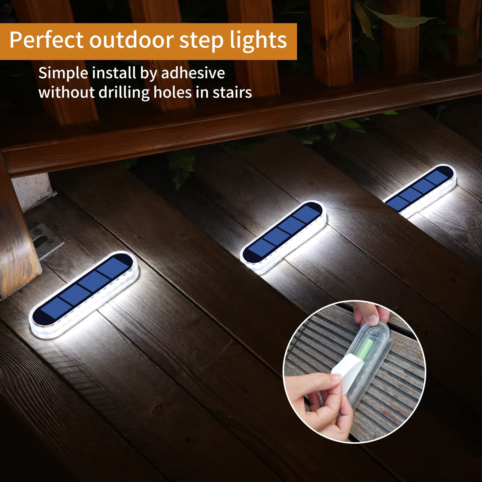 YiLaie Lampe Solaire Exterieur Jardin, Lampe Solaire Exterieur, Lumière Blanche 5700K LED Spot Solaire Exterieur Avec Auto On/Off Lampadaire Exterieur IP68 Etanche Solaire Luminaire Exterieur, 4 pcs